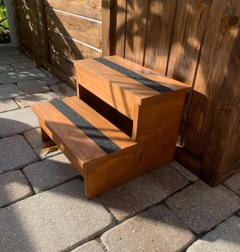 Wooden Outdoor/Indoor Step Stool Etsy