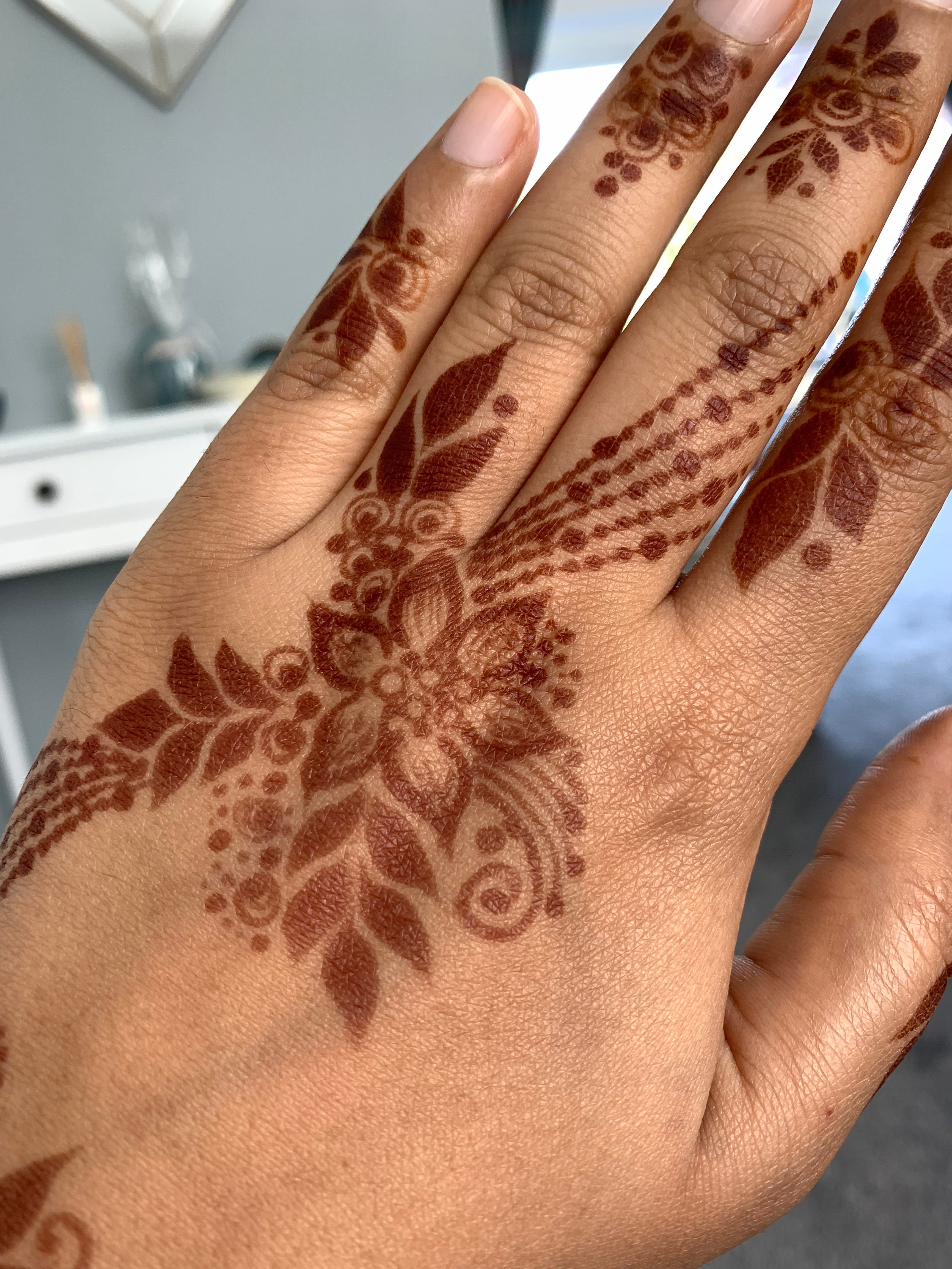 1 Organic Natural Bridal Homemade Henna Cone Dark Stain Etsy