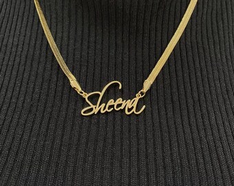 Buy Gold Name Necklace Online In India 