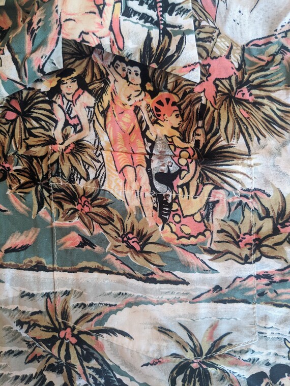 Rare label Kamehameha Hawaiian shirt - image 4