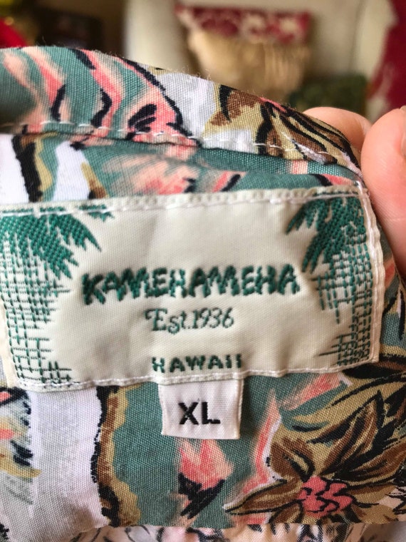 Rare label Kamehameha Hawaiian shirt - image 6