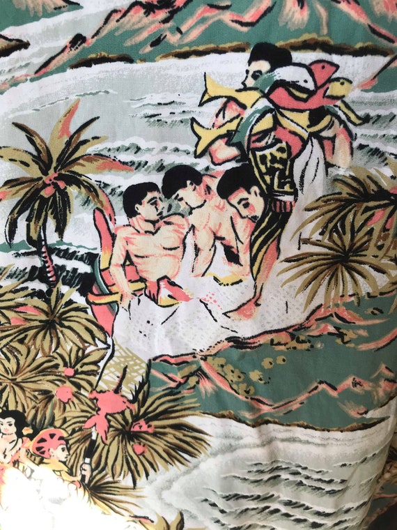 Rare label Kamehameha Hawaiian shirt - image 5