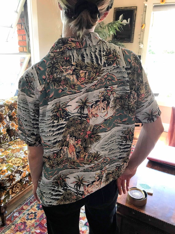 Rare label Kamehameha Hawaiian shirt - image 2