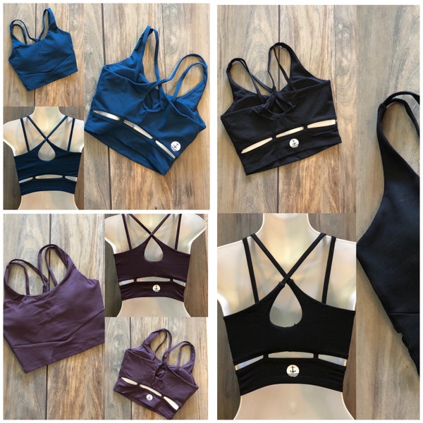 Coastal Strappy Midi Bra Tol Dance DanceWear Convention Wear Yoga ActiveWear Girls Juniors Teen Adult Ladies