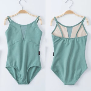 New Anchor Sage Green Camisole Soft Leotard Dance Ballet Leotard Kids Child Girls Teen Adult