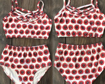 NEW Custom Chipotle Logo Tacos Dance DanceWear Convention Wear Briefs Child Kid Girls Sizes