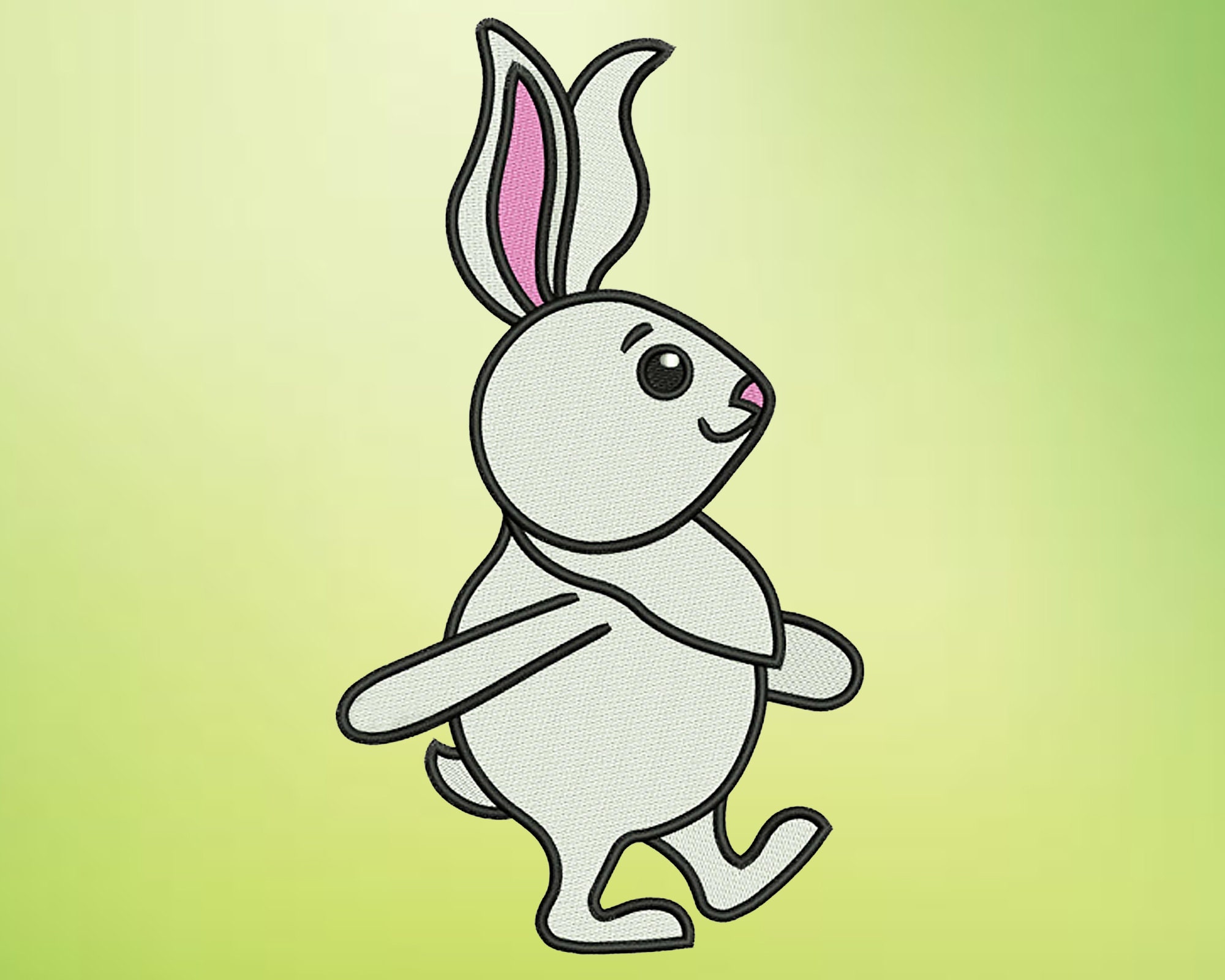 Standing Rabbit Embroidery Design 8 Rabbit Embroidery Designs, Machine Embroidery Designs, Embroidery ...