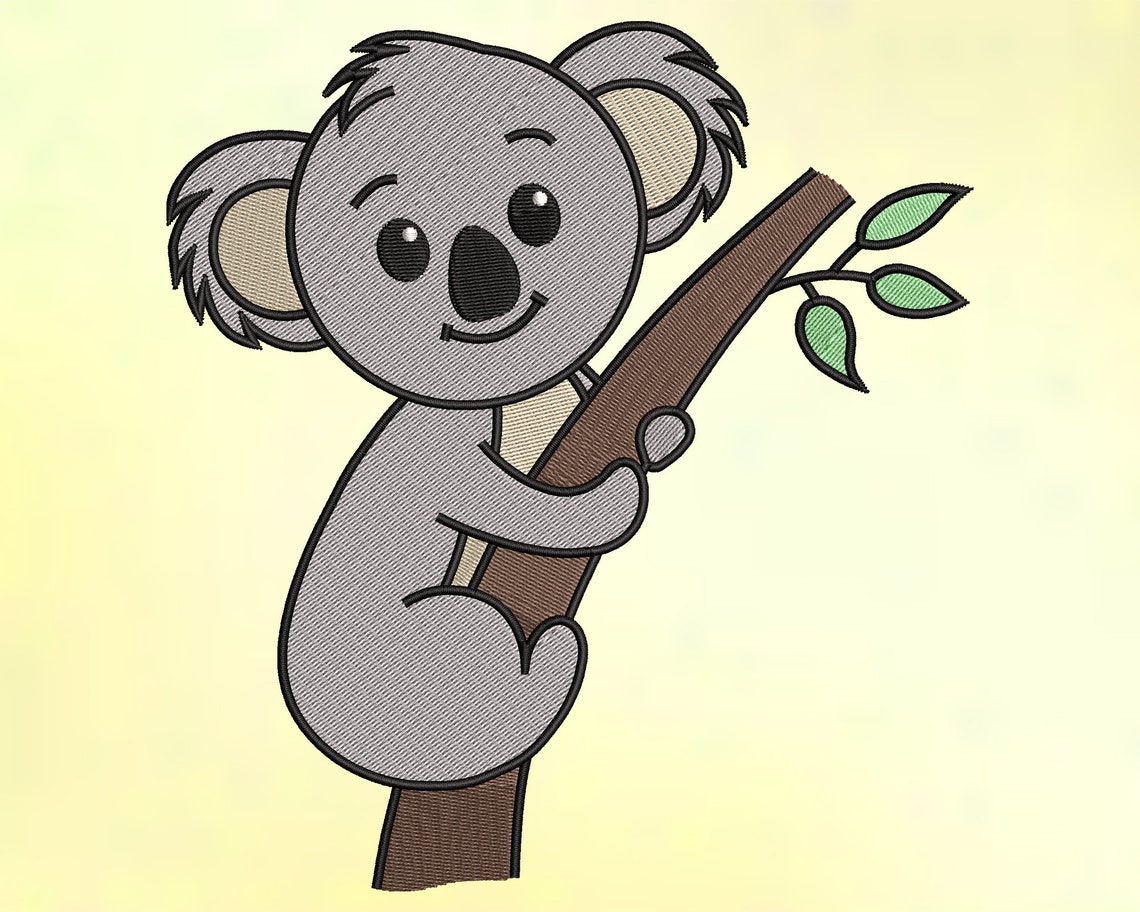 8 Koala Embroidery Designs Machine Embroidery Designs | Etsy