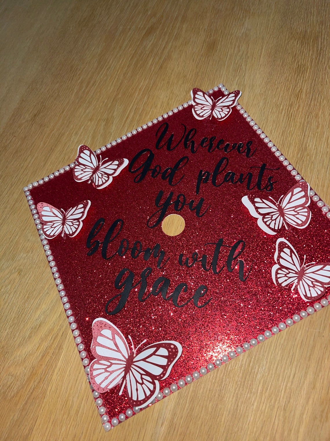 Graduation Cap glitter Etsy