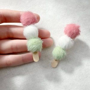 Kawaii Dango Hair Pin - Valentine's Day Gift, Heart Hair Clips, Gifts for Her
