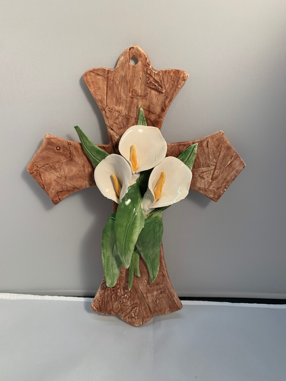 Calla Lily Cross Wall Decor Etsy