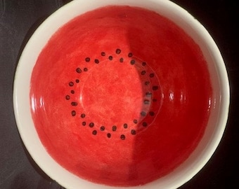 Red Red Watermelon Bowl- Salad bowl Size