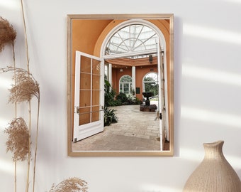 Arte de pared de inspiración de retrato de la planta histórica del jardín botánico de Nueva Orleans, imprimible A2-A5