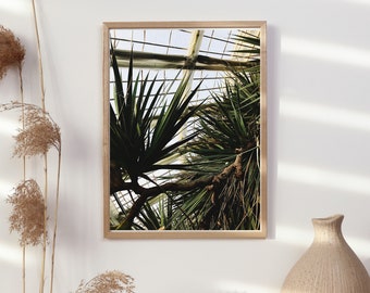 Cartel de fotos minimalista de Copenhague jardín botánico planta verde, arte de pared ideal para el hogar o el trabajo, A2-A5