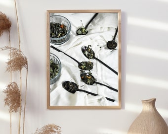 A2-A5 hoja suelta hierbas hierbas cartel retrato retrato pared arte ideal para la cocina, impresión