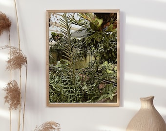 Arte de pared de inspiración de retrato de la planta histórica del jardín botánico de Nueva Orleans, imprimible A2-A5