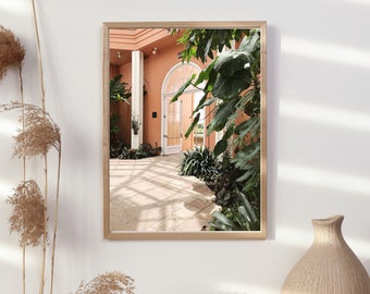 Jardín botánico histórico de Nueva Orleans Inspiración vegetal Retrato Arte mural, imprimible A2-A5