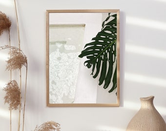 Cartel de fotos minimalista de Nueva York Swiss Cheese Monstera Plant, Arte de pared Ideal para el hogar o el trabajo, A2-A5
