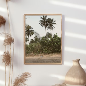 Mother Land Africa Nigerian Palm Trees Photo Poster, Wall Art Ideal For Home or Work A2-A5