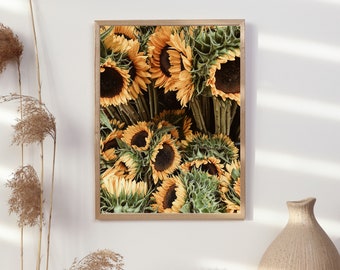 A2-A5 Girasoles Brooklyn City imprime inspiración Retrato Arte de pared, FOTOGRAFIADO imprimible imprimible