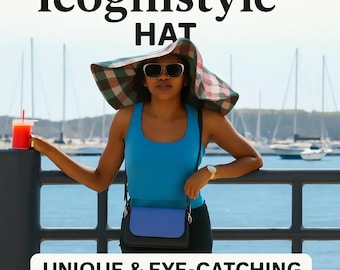 African Print Oversized Sun Hat | Ankara Floppy Beach Hat