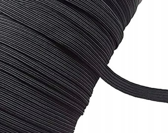 Rubber band rubber strands elastic band 3 mm 5 mm black white