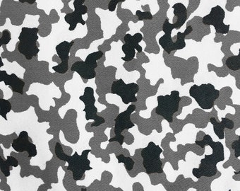 Cotton fabric 100% cotton sold by the meter ÖkoTex for masks - Color: camouflage