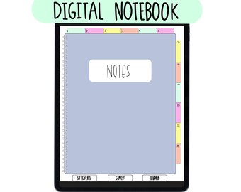 Caderno Digital Colorido - Caderno GoodNotes - Caderno IPad - Caderno Notability