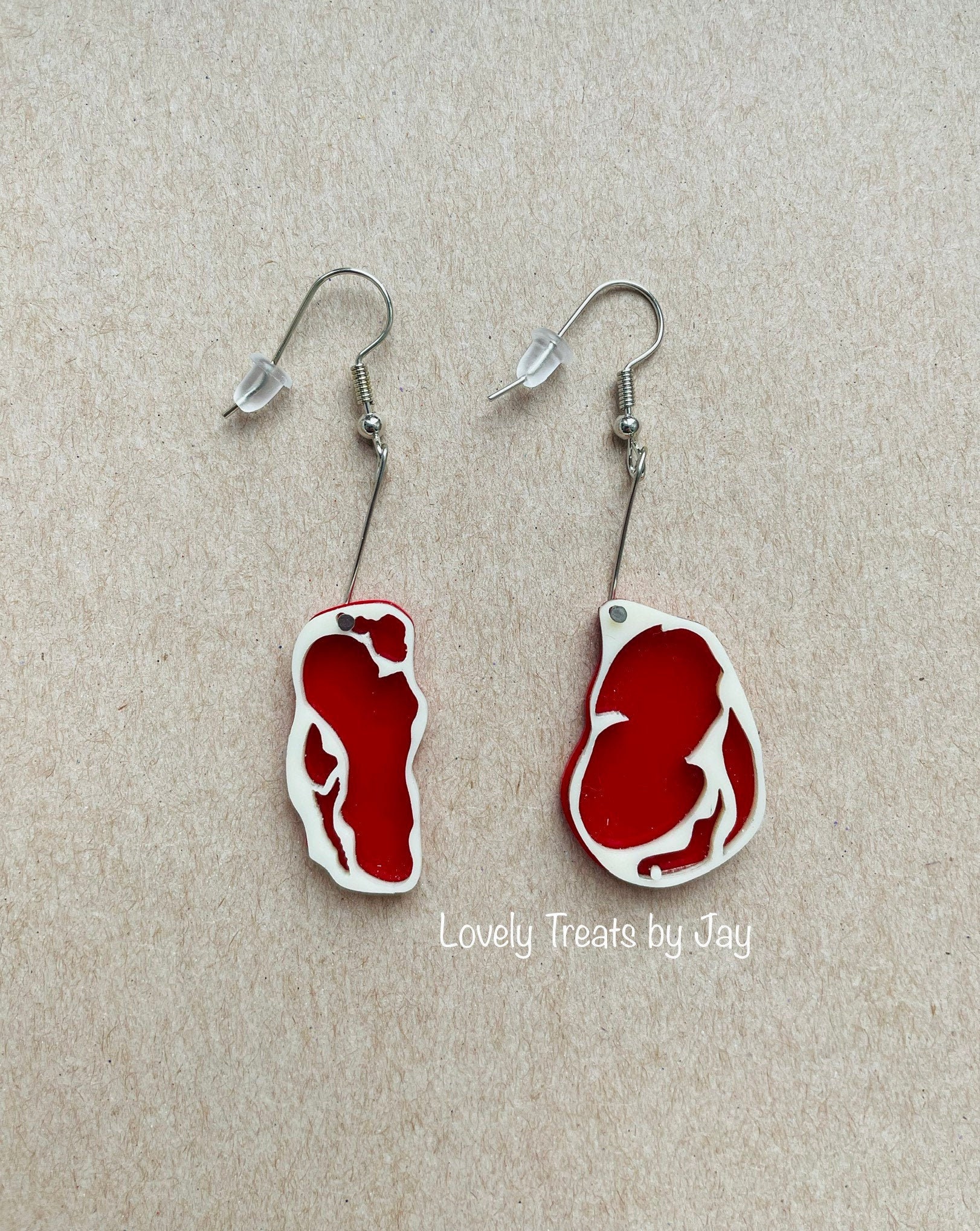 Steak Tonight Earrings Funny Earring Funky Earrings. Etsy