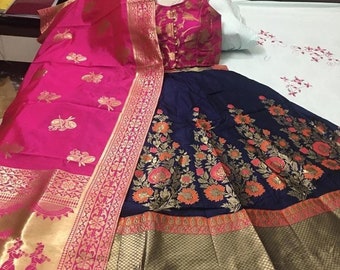banarasi umbrella frock