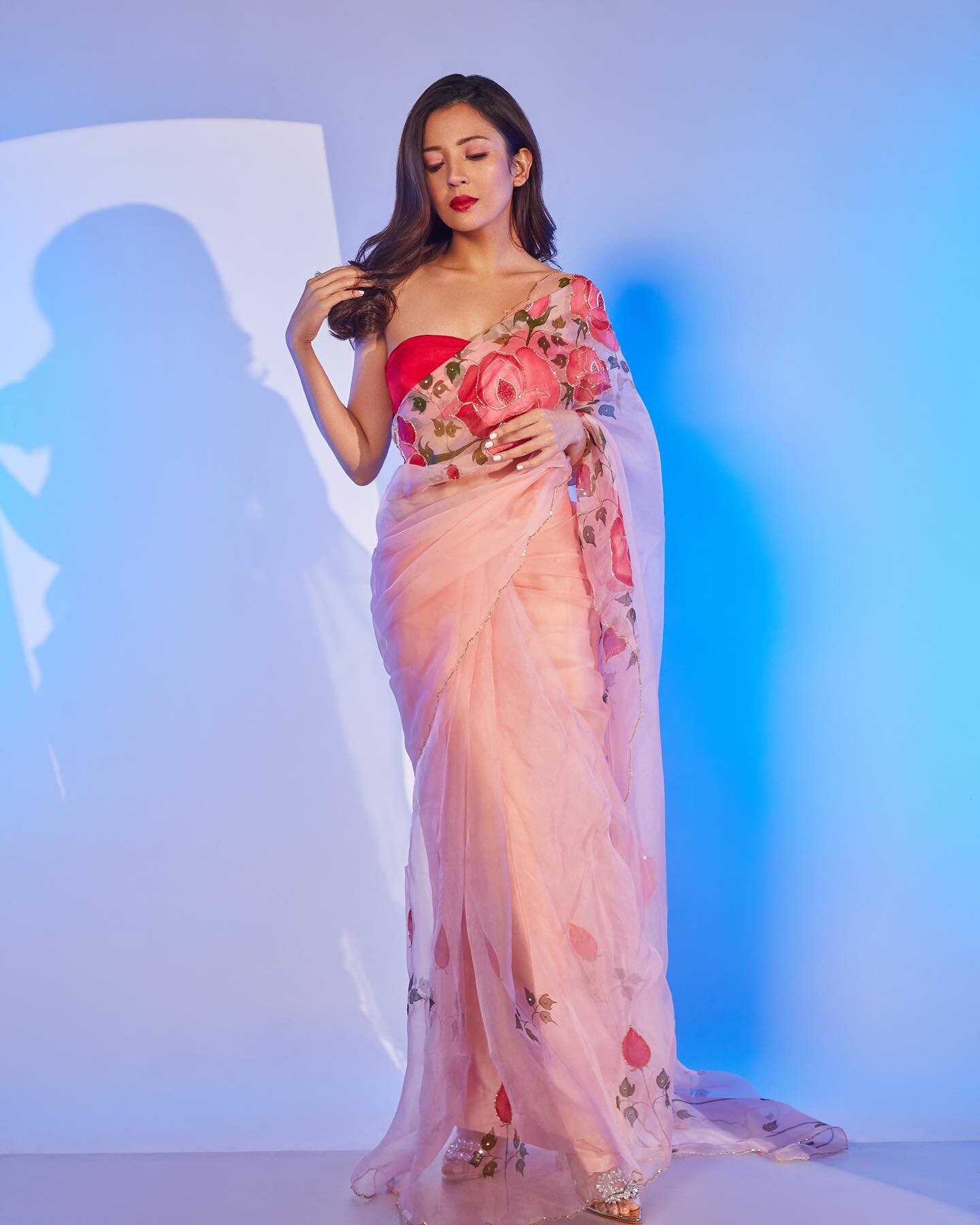Organza silk shop saree online