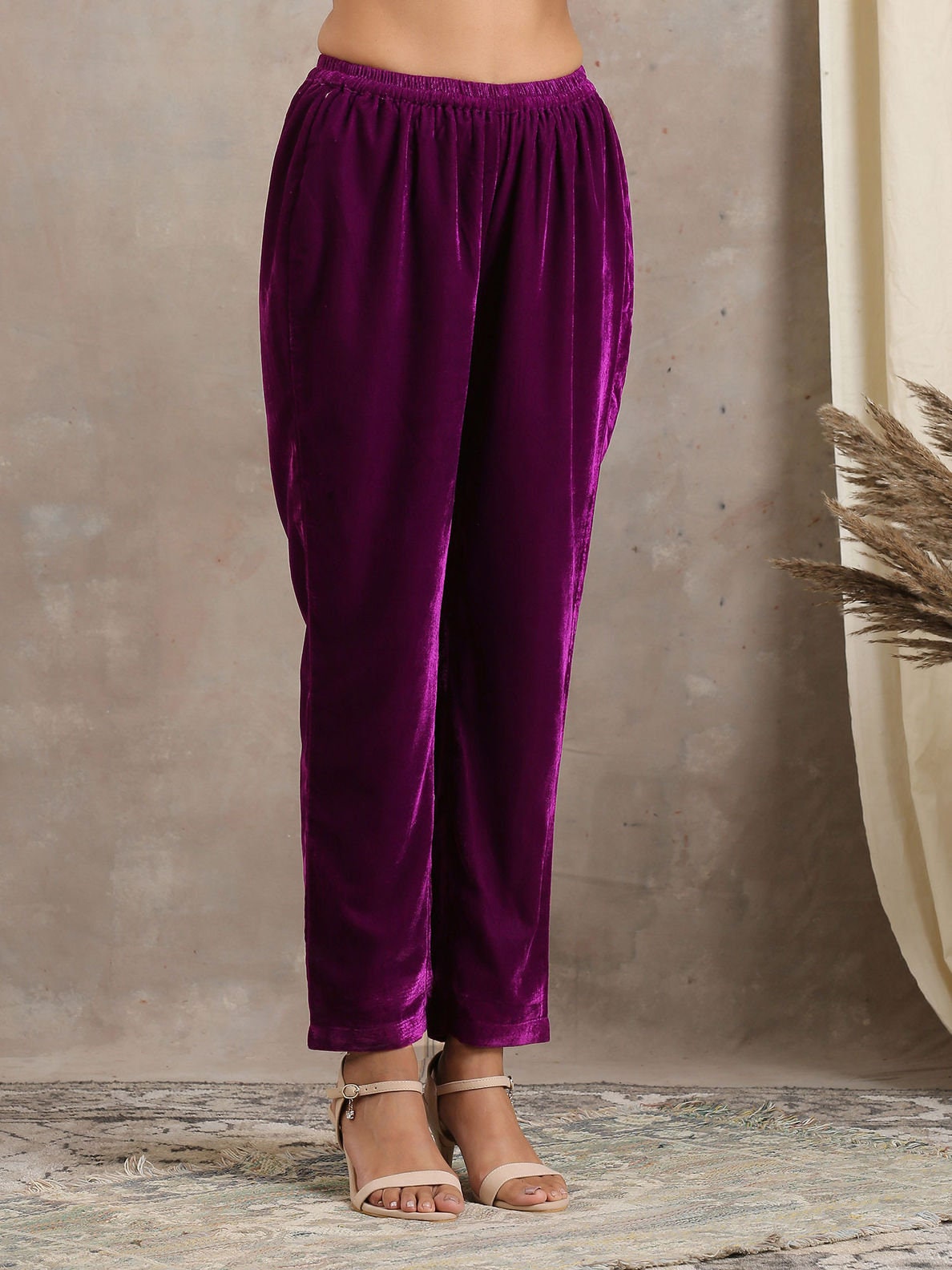 Designer Made Multi color Premium Velvet Pants Velvet Pants