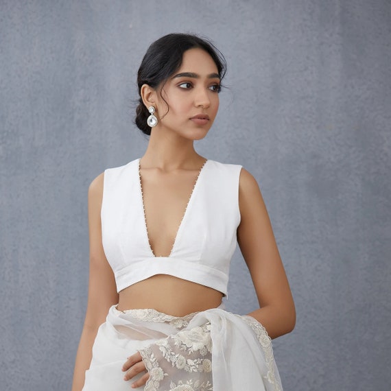 Fancy white dress shop blouses