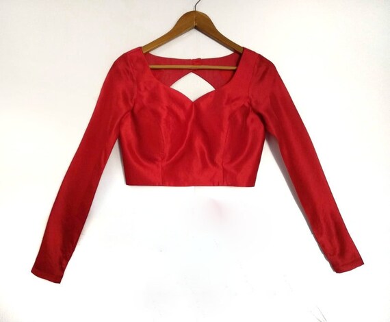 blusa roja de fiesta