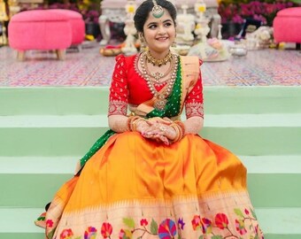 Buy Half Saree Welcome Online In India Etsy India
