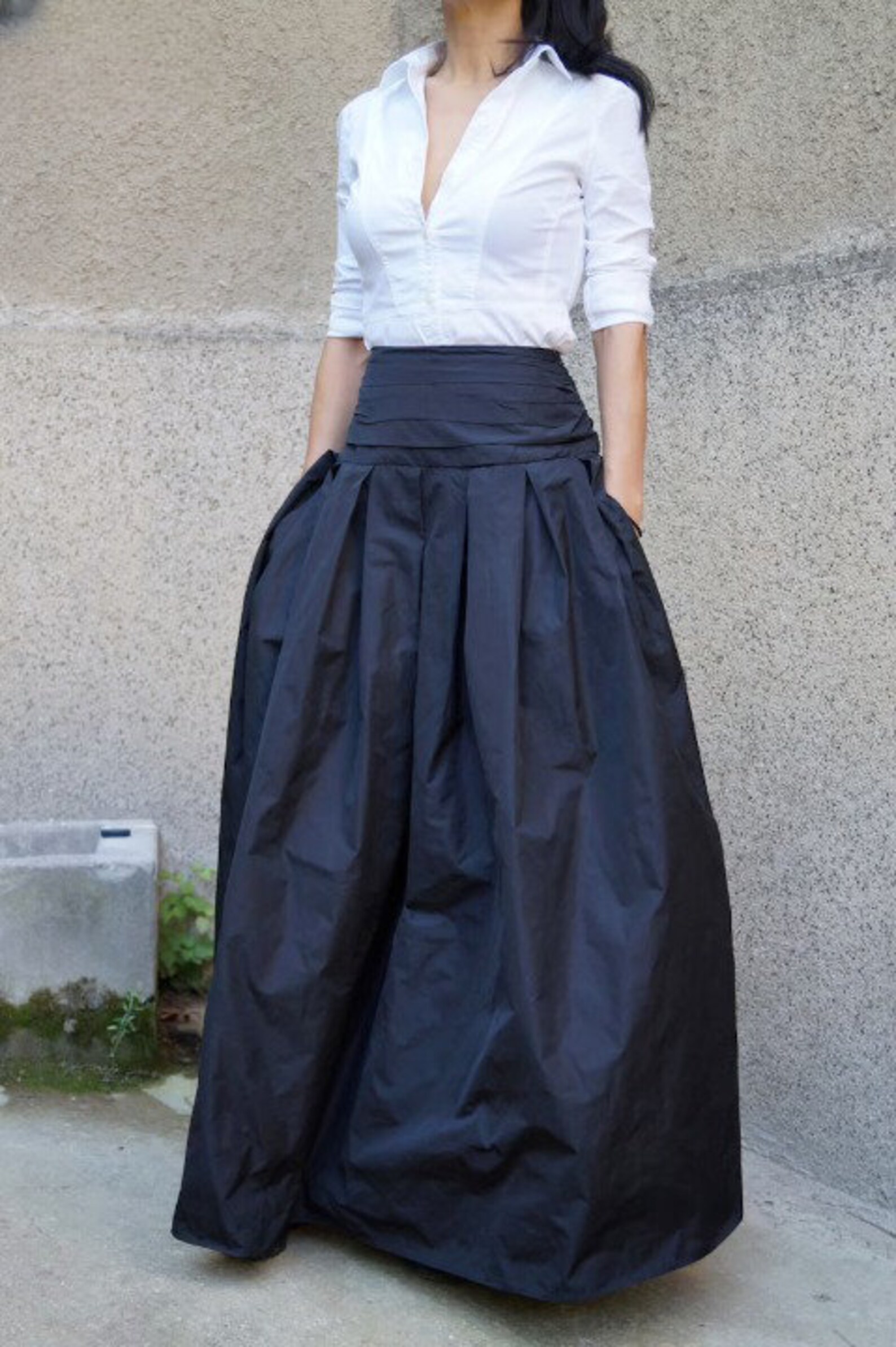 Black or Pink Color High Waist Pleated Party Wear Skirt - Etsy