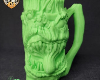 Mimic Mug | Mythic Can Holder, Drink Holder | ArsMoriendi3D | Shown in "Light Green"