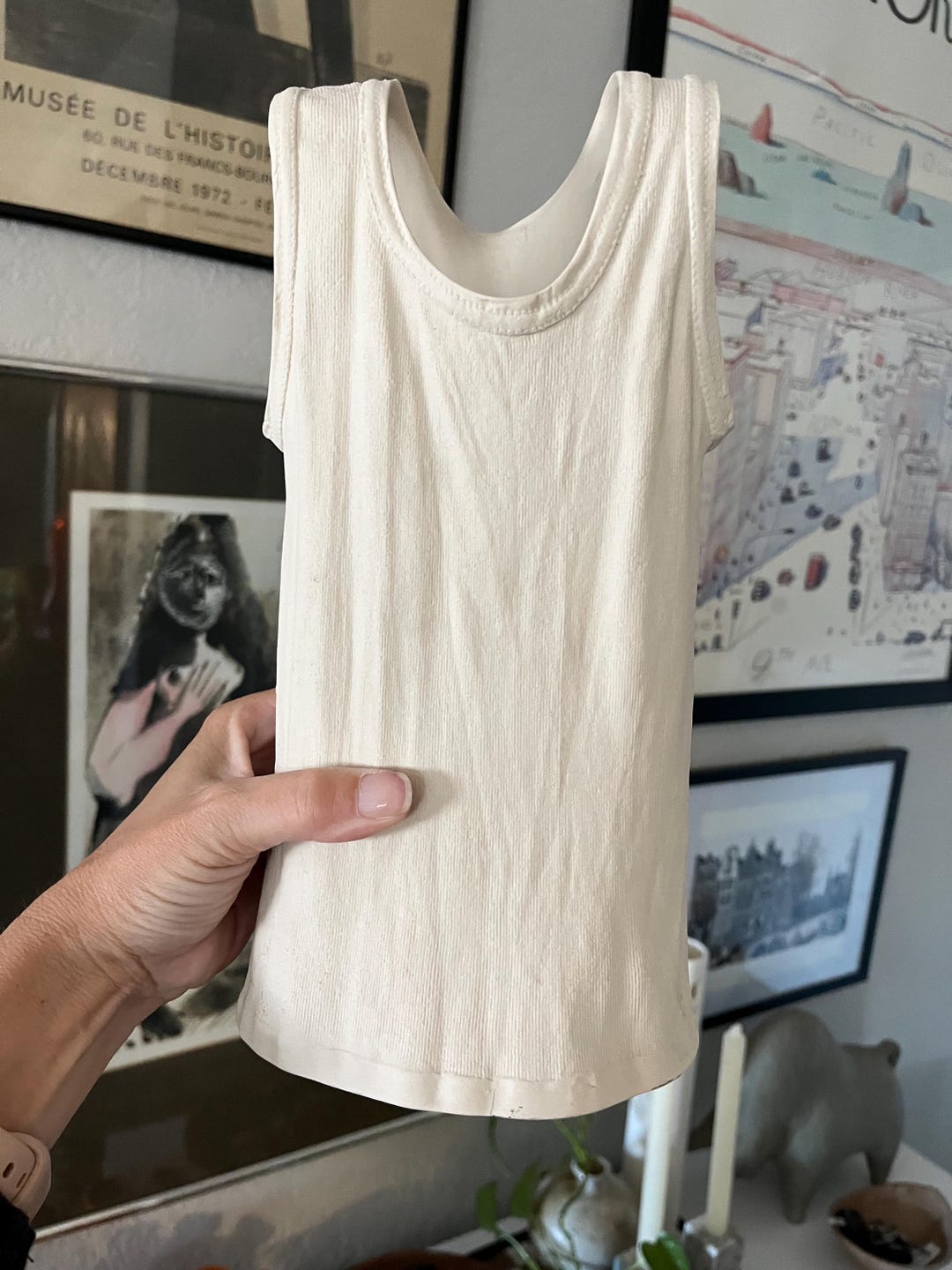 Vintage Michael Harvey Pop Art Cream Ceramic Tank Top Vase
