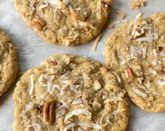 Perfectly DELICIOUS Coconut Pecan Cookies
