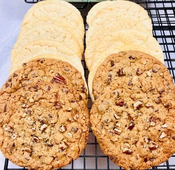 DELICIOUS Gourmet Cookies, Dark Chocolate Pecan, Oatmeal Raisin, Chewy Sugar Cookies, Scrumptious, Savory,