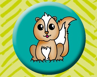 Skunk Button Badge. Animal Badge. Rescue Animals. Reptile. Skunks