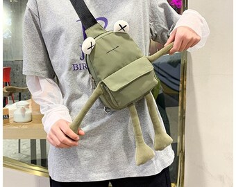 Fashion Backpack for Women,Colorful Frog Pattern Shoulder Bag Fashion Ladies Satchel Bags 