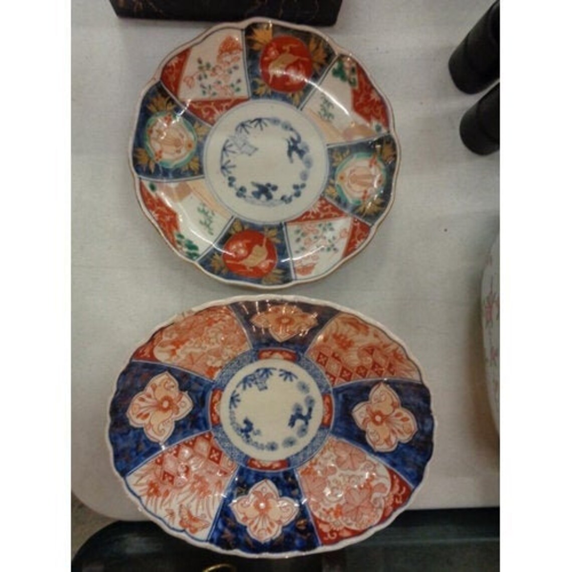 Antique early Japanese amari dish and plate Etsy