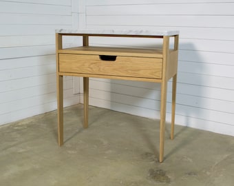 Mid-Century Nachttisch aus Eiche