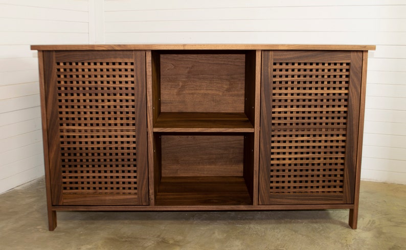 Walnut Sideboard, Mid Century Credenza, Media Cabinet, Sandinavian design image 3