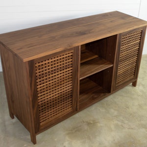 Walnut Sideboard, Mid Century Credenza, Media Cabinet, Sandinavian design image 5