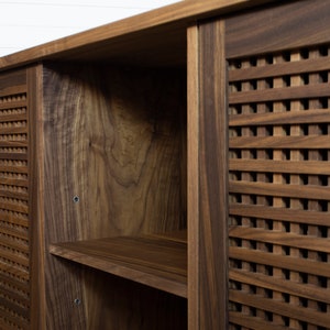 Walnut Sideboard, Mid Century Credenza, Media Cabinet, Sandinavian design image 6