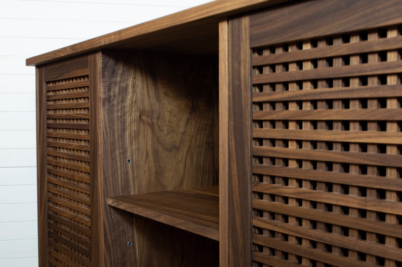 Walnut Sideboard, Mid Century Credenza, Media Cabinet, Sandinavian design image 6
