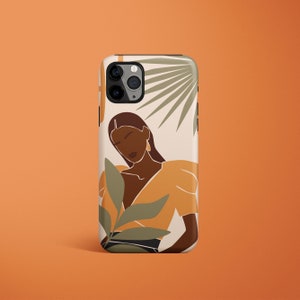 Zwart meisje telefoonhoesje, stoere iPhone Case, Samsung Galaxy Case, iPhone 15 Case, iPhone 12 Pro Case, iPhone 13 Pro Max Case