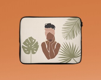 Laptop Sleeve, Black Girl Laptop Case, Laptop Case Macbook Pro 13, 15 Inch Laptop Sleeve, HP Case, Dell Case, Macbook Air M2 Case